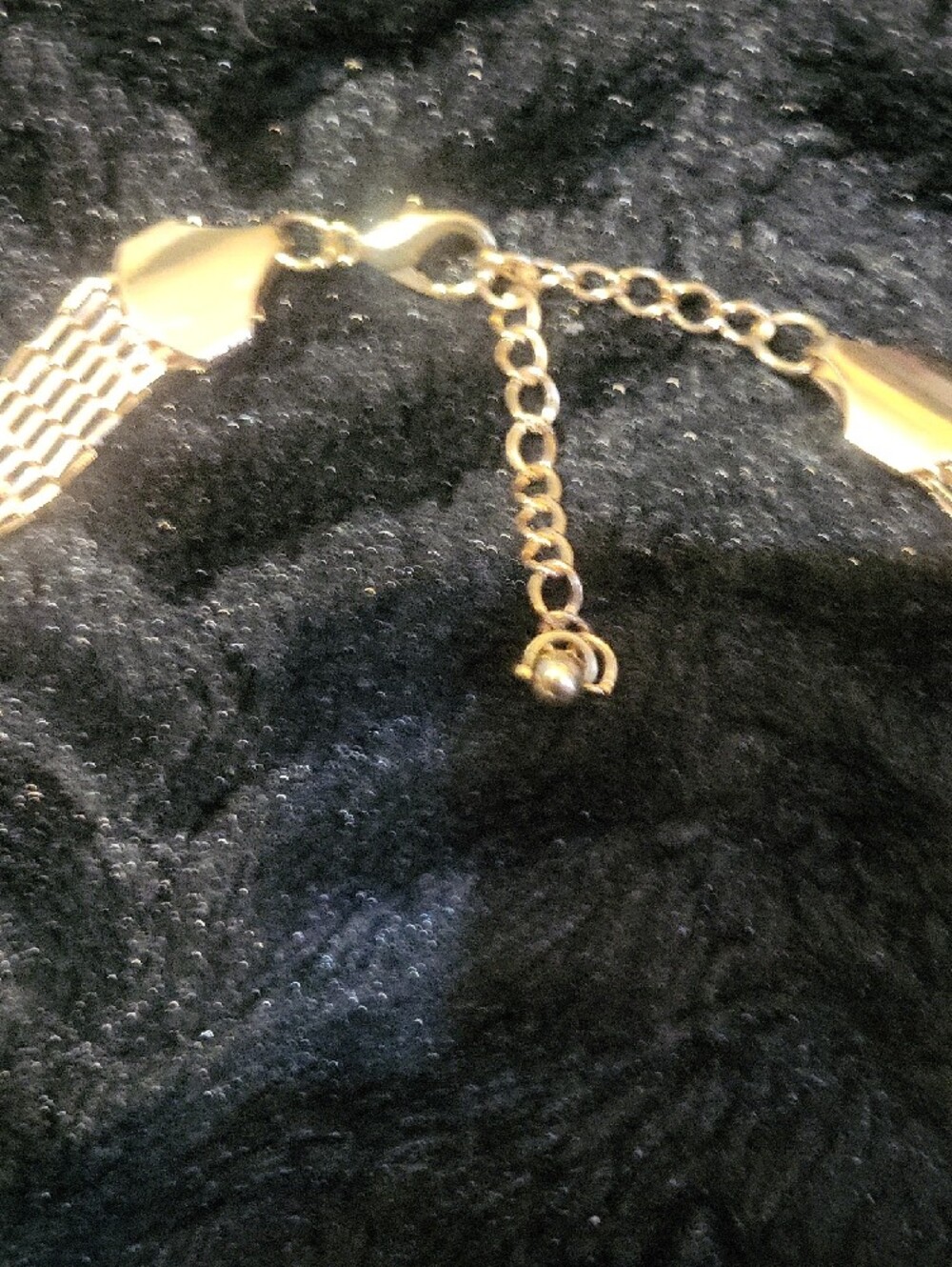 Gold-Plated Women's Statement Necklace with Blush Stones - Picture 3 of 5